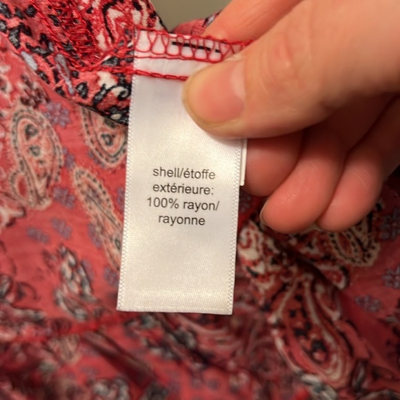 Maurice’s tunic style red bandana style jacket size Large - Picture 6 of 8